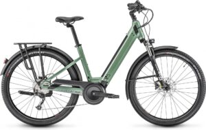 VTC Électrique Moustache Samedi 27 Xroad 1 Open Shimano Altus 9V 400 Wh 27.5'' Vert