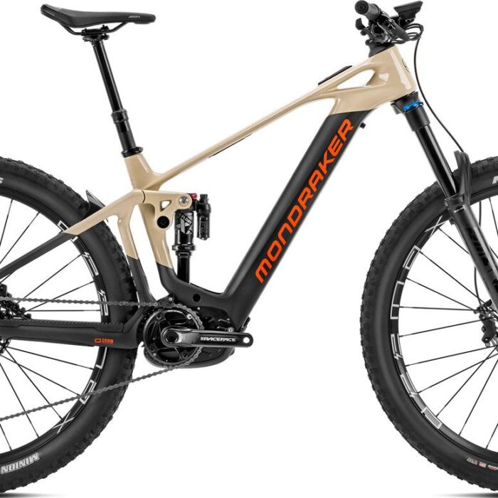 VTT Électrique Tout-Suspendu Mondraker Crafty Carbon R Sram GX/NX Eagle 12V 750 Wh 29'' Beige/Noir VTT Électrique Tout-Suspendu Mondraker Crafty Carbon R Sram GX/NX Eagle 12V 750 Wh 29'' Beige/Noir
