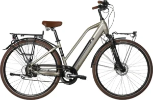 Vélo de Ville Électrique Bicyklet Camille Shimano Acera/Altus 8V 504 Wh 700 mm Gris