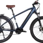Vélo de Ville Électrique Bicyklet Raymond Shimano Acera 9V 504 Wh 27.5'' Bleu Matt Night