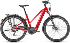 Vélo de Ville Électrique Moustache Samedi 27 Xroad 5 Open Shimano Deore 10V 625 Wh 27.5'' Rouge Métal 2022