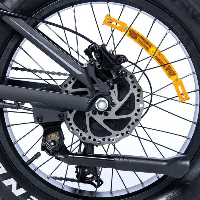 Moma BIKES Vélo pliant FAT PRO 20 Equipé Full SHIMANO freins a disques Hydrauliques Bat. Ion Lthium Intégrée et amovible 48V 15Ah5