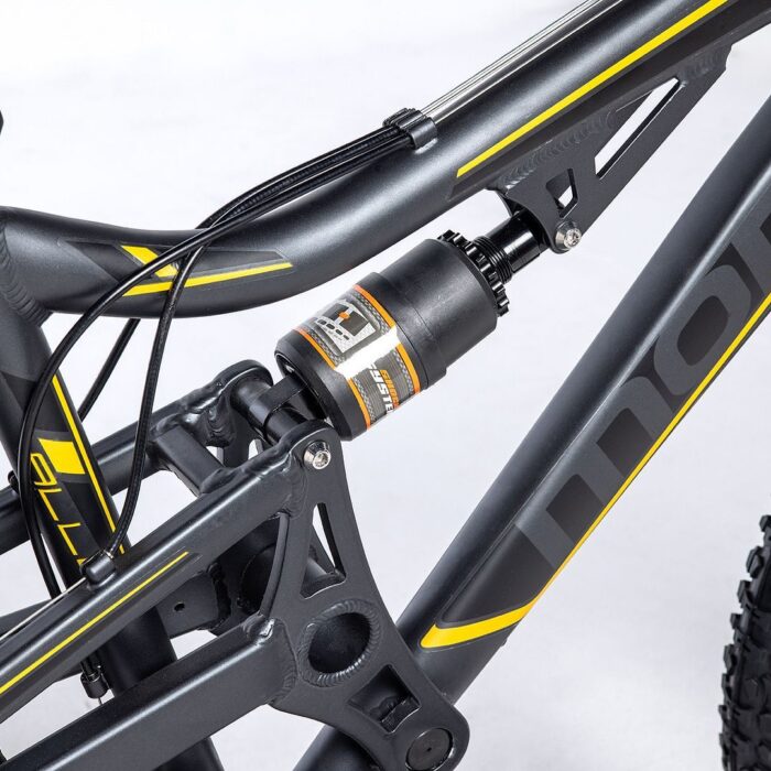 Moma Bikes Vélo VTT EQX 26 5.0 Aluminium. SHIMANO 24V Freins a Disque Double Suspension3 Moma Bikes Vélo VTT EQX 26 5.0 Aluminium. SHIMANO 24V Freins a Disque Double Suspension3