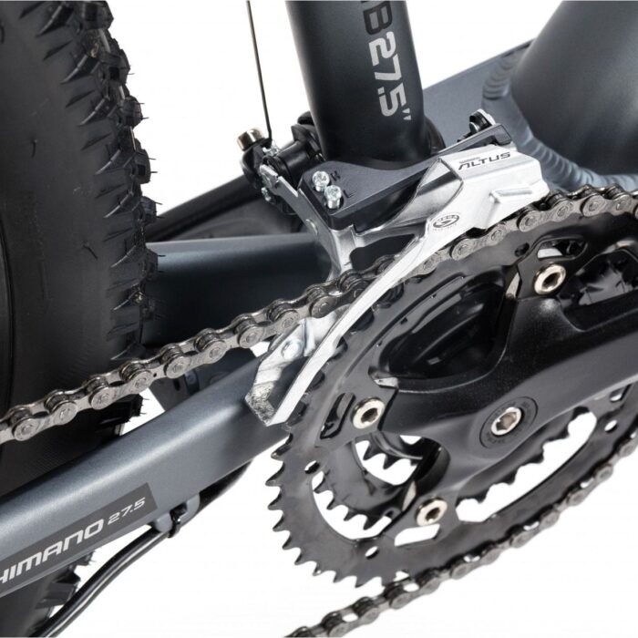 VTT Electrique Semi-Rigide Moma Bikes E-MTB 27.5'' Shimano Altus 8V Gris1