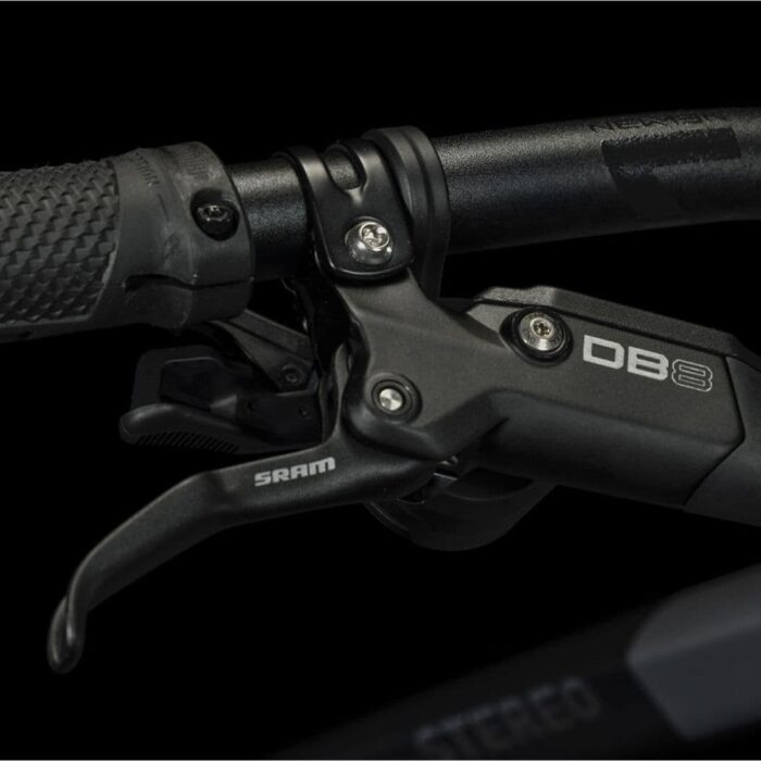 VTT Électrique Tout-Suspendu Cube Stereo Hybrid 140 HPC Race 750 Shimano Deore XT 12V 750 Wh 29'' Gris Chrome 20246