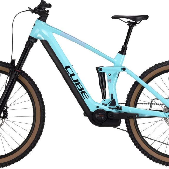 VTT Électrique Tout-Suspendu Cube Stereo Hybrid 160 HPC Race 750 27.5 Shimano Deore 12V 750 Wh 27.5'' Bleu Ice 20232 VTT Électrique Tout-Suspendu Cube Stereo Hybrid 160 HPC Race 750 27.5 Shimano Deore 12V 750 Wh 27.5'' Bleu Ice 20232