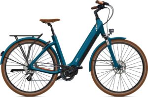 Vélo de Ville Électrique O2 Feel iSwan Édition Roland-Garros Univ Shimano Altus 8V 540 Wh 28'' Bleu Cobalt