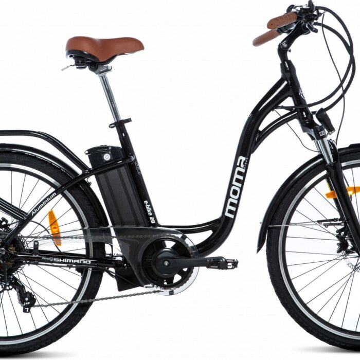 Vélo de ville électrique Momabikes E-Bike-28.2 SHIMANO 7V Freins a Disque Hydraulique Batterie 36V 16Ah