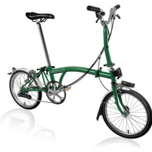 Vélo Pliant Brompton C-Line Explore Guidon Medium Racing green