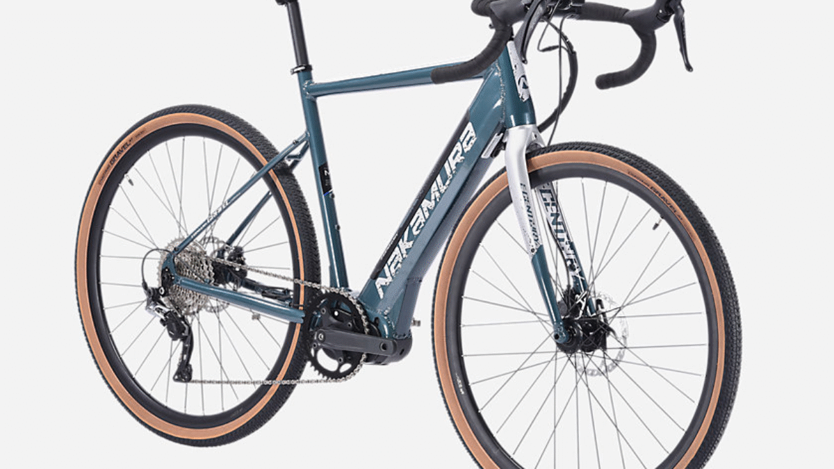 Vélo gravel adulte E-GRAVEL VERT NAKAMURA