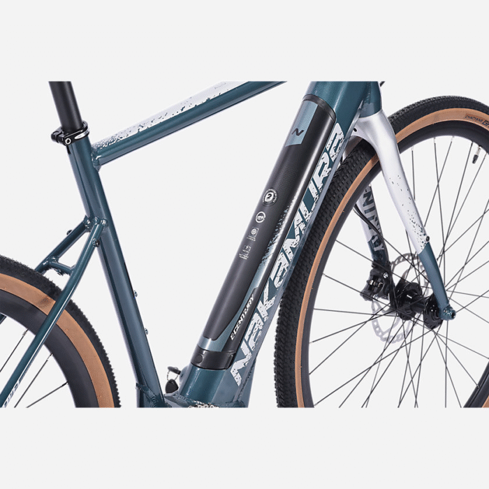 Vélo gravel adulte E-GRAVEL VERT NAKAMURA5