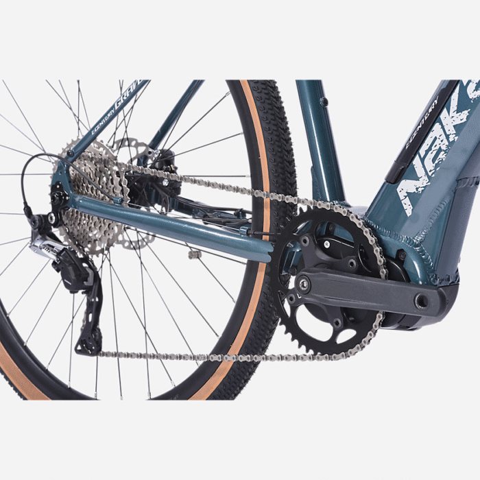 Vélo gravel adulte E-GRAVEL VERT NAKAMURA6